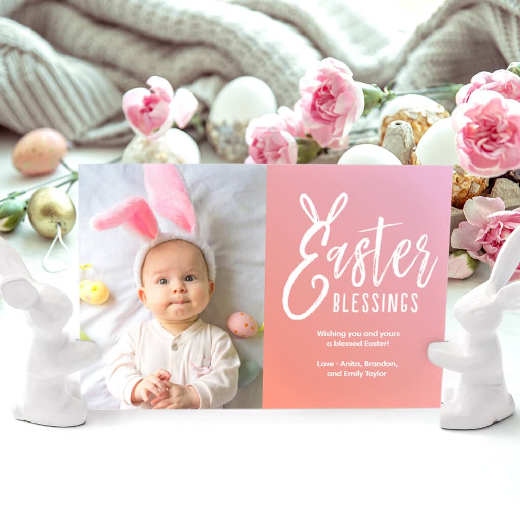 Create On-Trend Gifts With Snapfish like this Easter Card