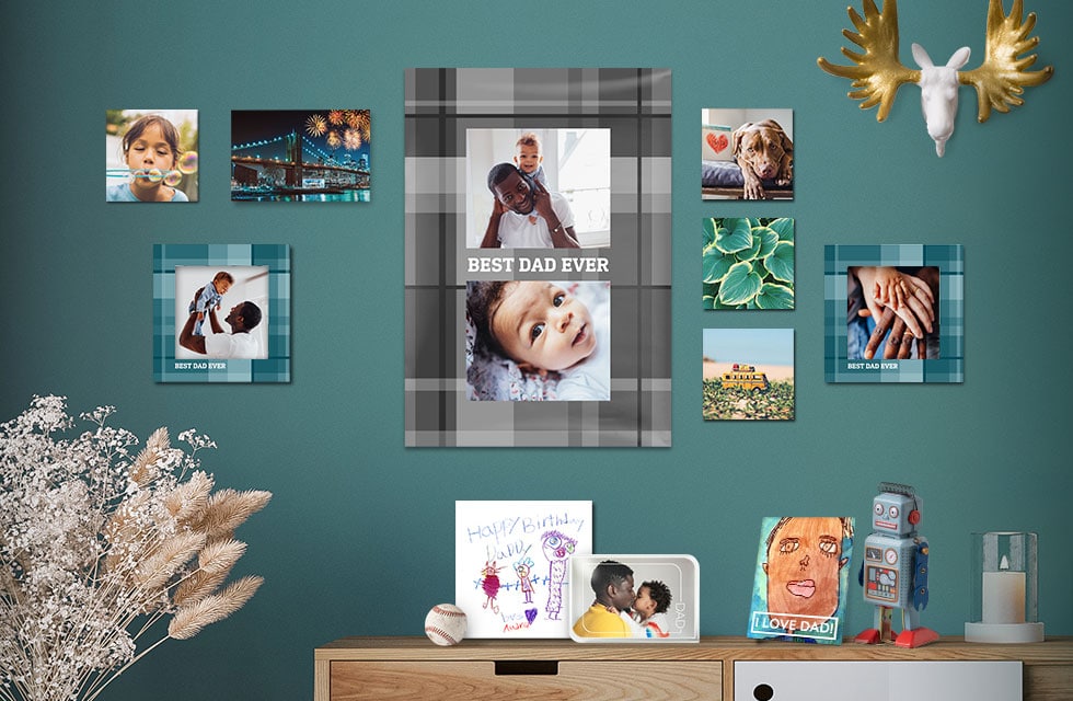 Personalised & Wonderful Wall & Tabletop Print Designs For Dad