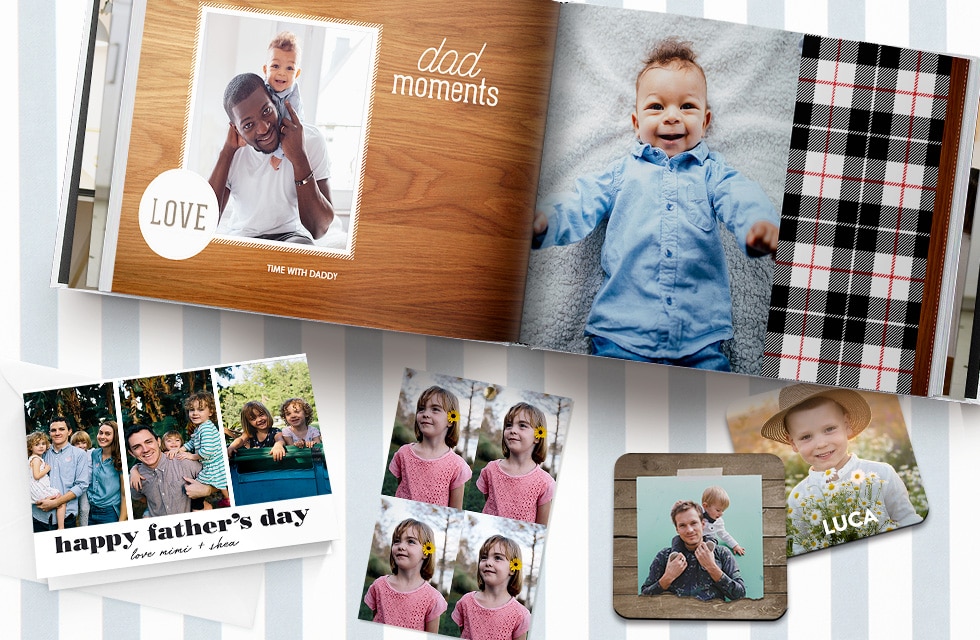 A selection of printed gifts for Father's Day