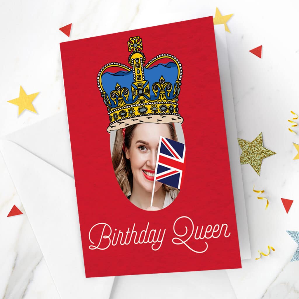 Birthday Queen Jubilee card
