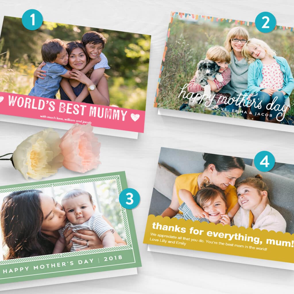 Personalised Mother's Day Cards - full photo designs