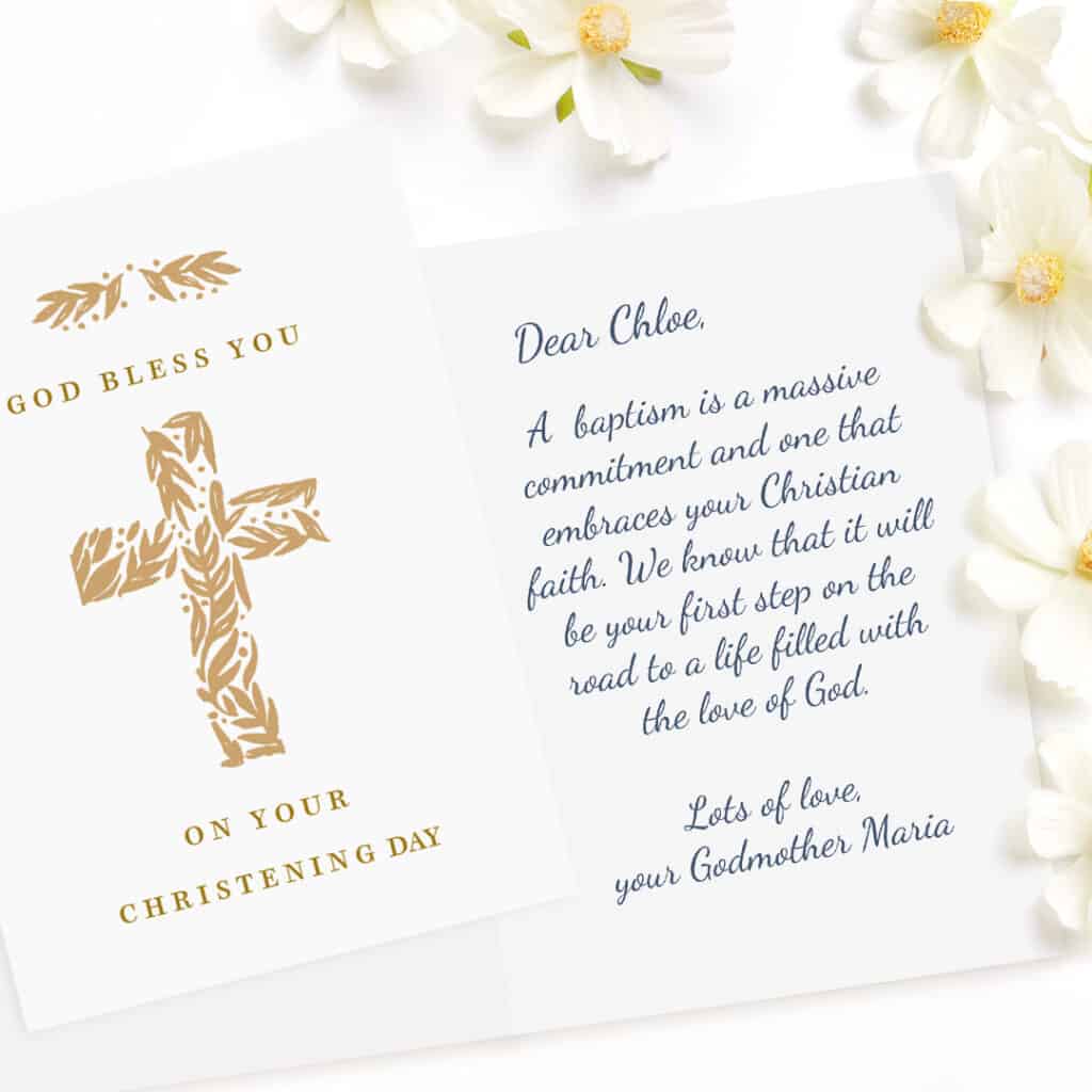 What to Write in a Baptism or Christening Card