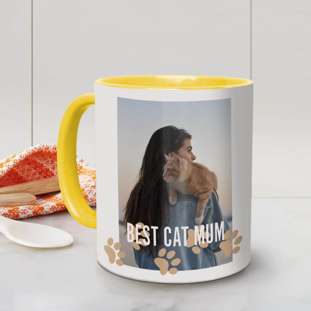 yellow coffee mug