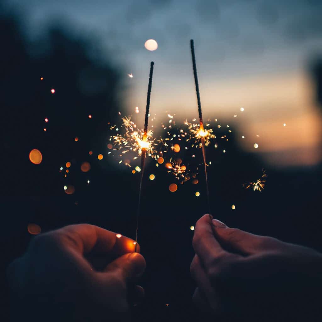 Close up of Sparklers