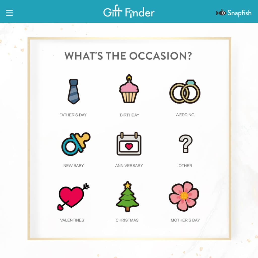 GiftFinder What's the occasion