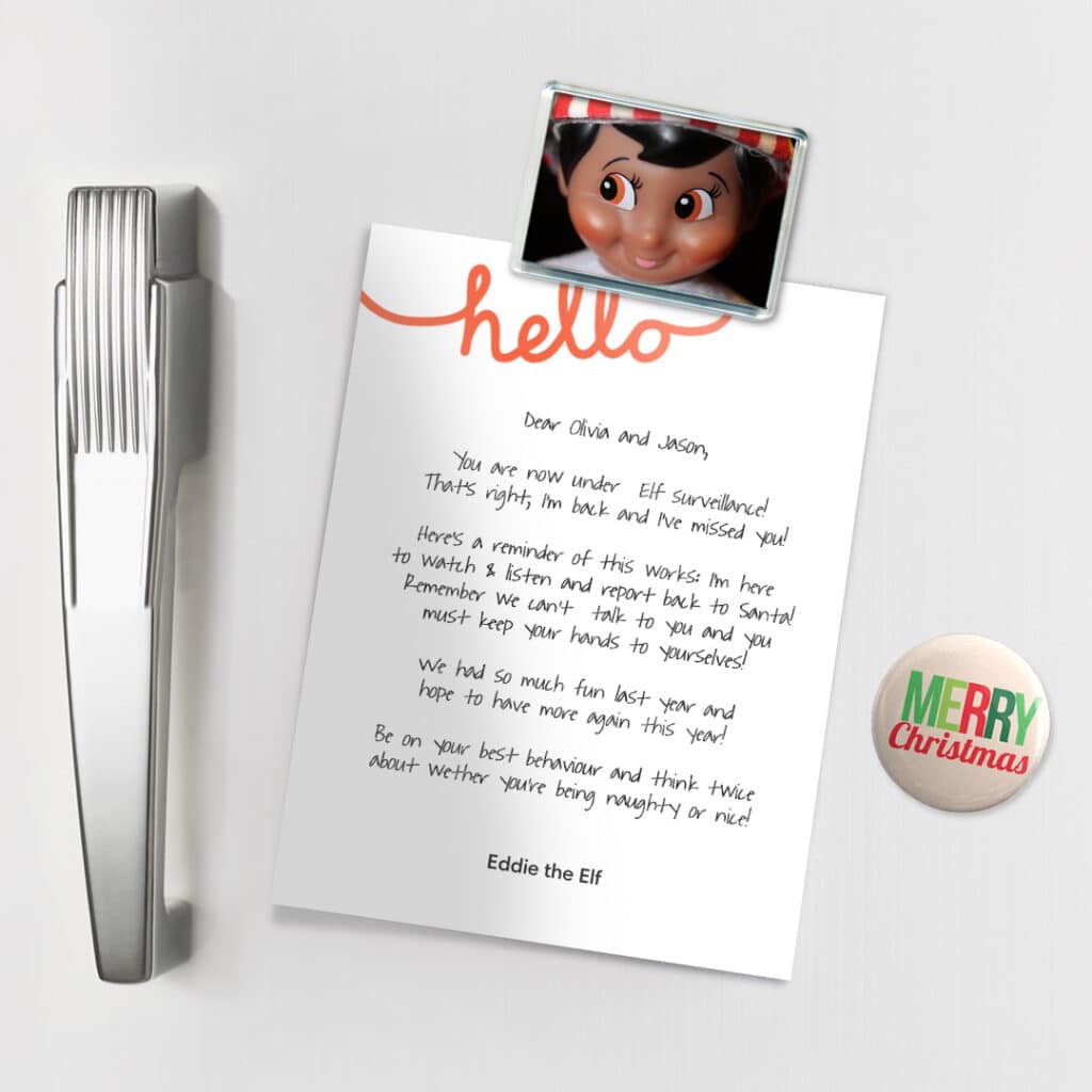 Leave Custom Messages On The Fridge From Your Christmas Elf