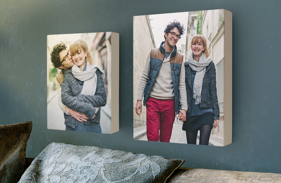 Keep your home on trend with photos printed on demand.  Wood Photo Box Prints make perfect gifts too