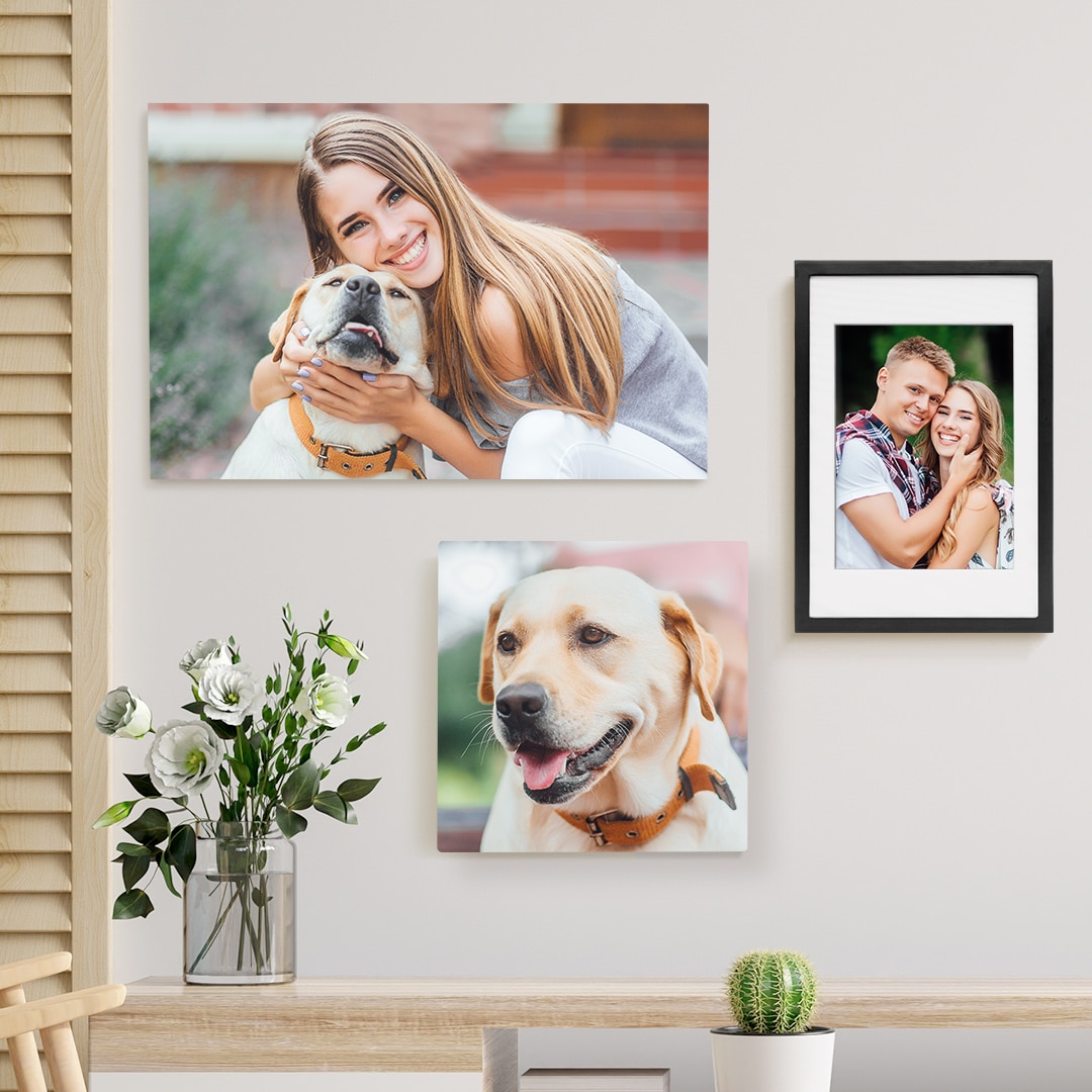 Create Instant Gallery Walls With Custom Metal Photo Tiles Snapfish UK