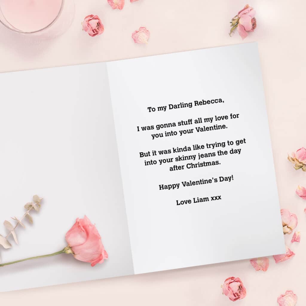 Never Gonna Give You Up Valentine's Day Card - Unique Cards +