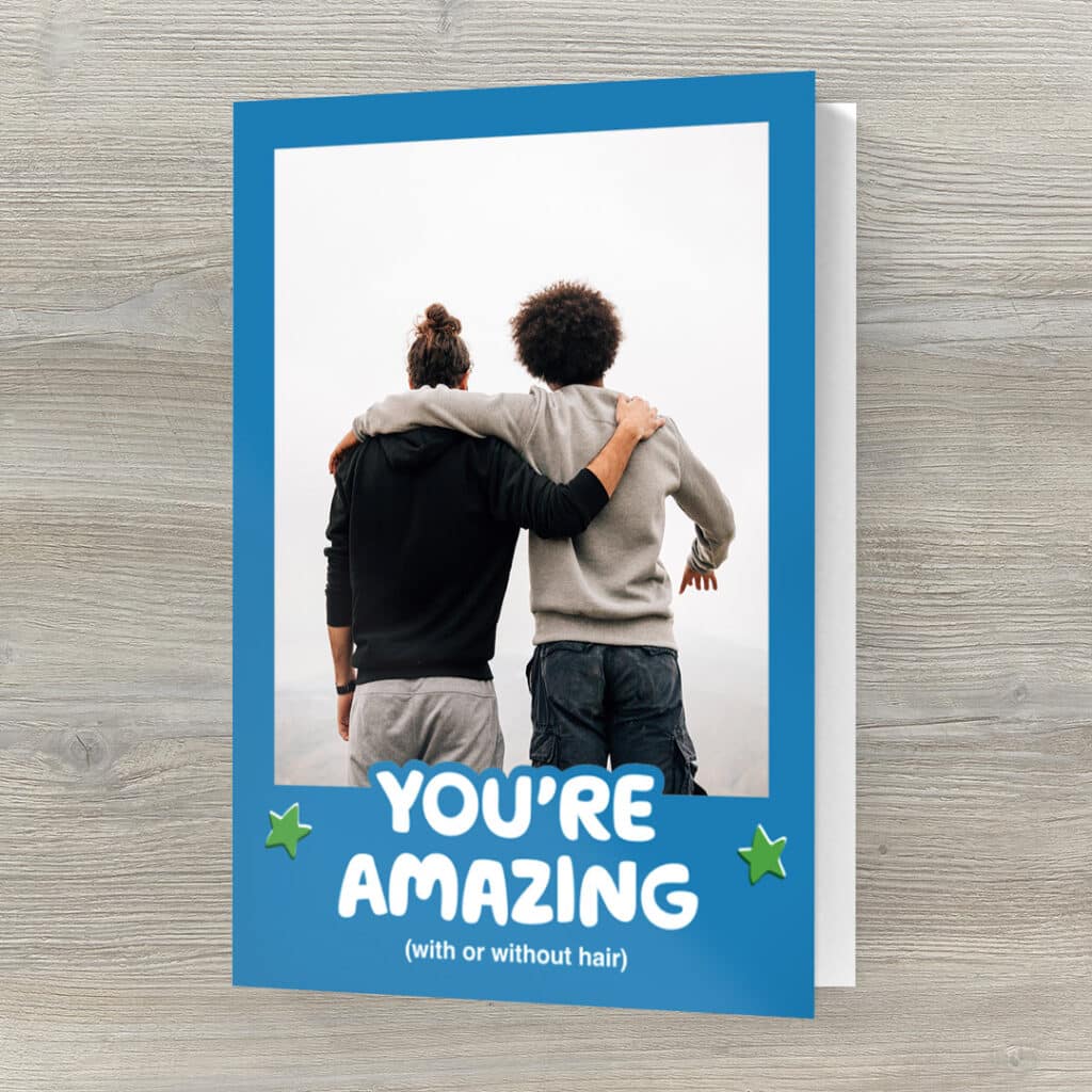 7x5" Folded Card "You're amazing"